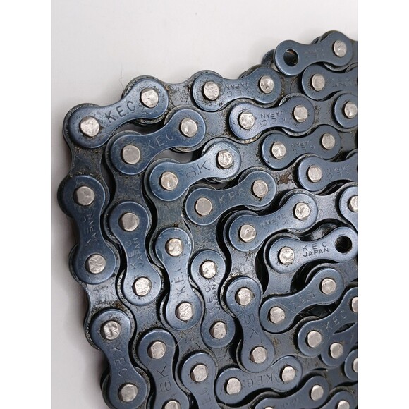 VINTAGE KEC (Japan) BMX CHAIN 80's OLD SCHOOL - K.E.C. Ver. 7.D Black 104 LINKS - Picture 4 of 11